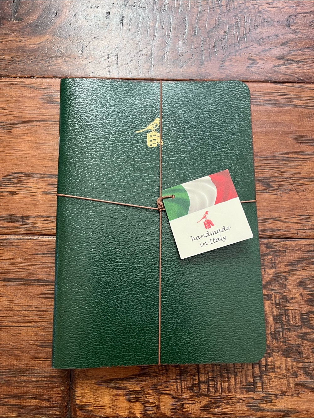Bieffe Handmade Journal Notebook Made in ITALY 3 Pk Green Leather